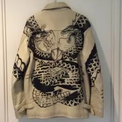 超激レア　シリアルナンバー一桁AVIREX 本革 龍 × 蛇 ジャケット