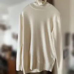 UNIQLO ユニクロ　カシミヤ　タートルネック　セーターニット　XL ホワイト