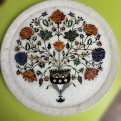 大理石象嵌細工　素晴らしいプレート❣️ヴィンテージ品