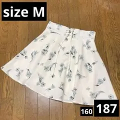 187 フレアスカート INGNI イング 花柄　ミニスカート