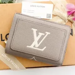 ✨超極美品 現行品✨ルイヴィトン アンプラント クレア 二つ折り財布 ベージュ