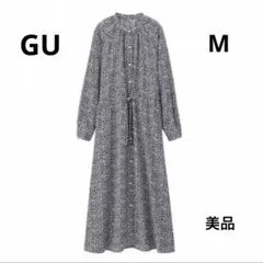 【美品】フラワープリントワンピース M