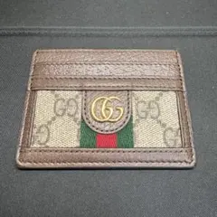 グッチ ケース オフィディア シェリーライン GGスプリーム マーモント 美品✨GUCCI マーモント カードケース GGスプリーム シェリーライン