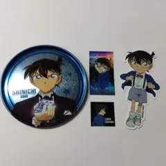 【新品】名探偵コナン　怪盗キッド缶バッジ 　紺青の拳 怪盗キッド 缶バッジ USJ ユニバ 紺青の拳 2019 レア 美品 名