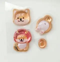 正規品　クーリア　ボンボンドロップシール　柴犬　和柄