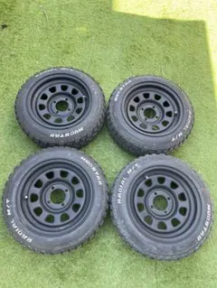 14インチ スチールホイール(塗装済鉄チン)新品タイヤセット 次の週末に