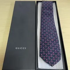 超美品】GUCCI ネクタイ 蛇 キングスネーク ネイビー - メルカリ