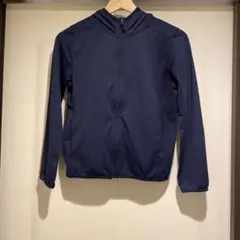 UNIQLO エアリズムUVカット メッシュパーカー　紺　140