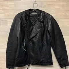 【新品未使用】 羊革ナノユニバース ライダースジャケット S サーモライト