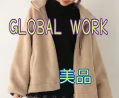 美品⭐グローバルワーク　ボアスタンドブルゾン　レディース　M