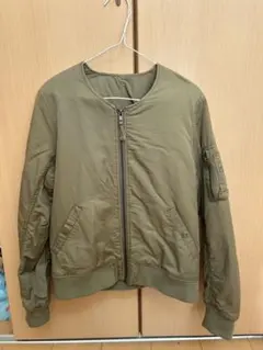 TEE-UP オリーブ色 ジップアップジャケット