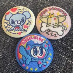 ナルミヤキャラクターズ 刺繍缶バッジ ビスケット