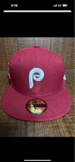 未使用タグ付き NEWERA フィリーズ59FIFTYキャップサイドパッチ付きのサムネイル