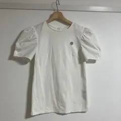 極美品◯ボーダーズアットバルコニー フリル袖 カットソー ホワイト 36