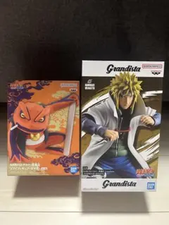 NARUTO-ナル卜-疾風伝フィギュア　2点セット 波風ミナト　ガマ吉