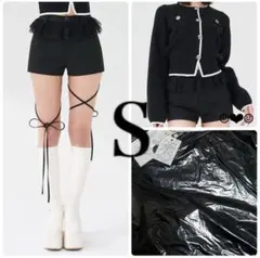 ラスト1点♡Darich♡レースドッキングリボンショートパンツ♡ブラック♡Sのサムネイル