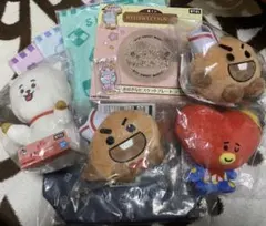 BT21 一番くじ　新旧　 ぬいぐるみ　ミニトート　おおきなビスケットプレート