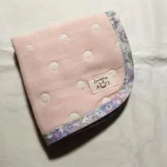 ピンクドット☆6重ガーゼハンカチ　タオル