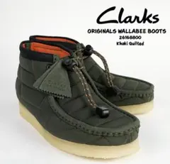 clarks キルテッド モカシンシューズ　9 1/2 カーキ　キルティング