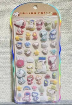 値下げ中！新品☆正規品 ラスト1点コットンパフィーシール　スヌーピー