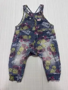HYSTERIC MINI デニム転写プリント ロンパース