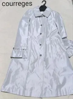 クレージュ　スプリングコート　サテン生地　ライナー付き　美品