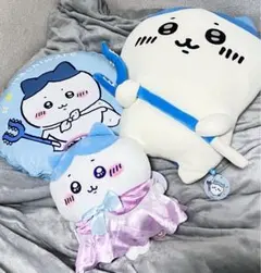 ちいかわ ハチワレ 討伐棒をもった特大ぬいぐるみ フロアクッション