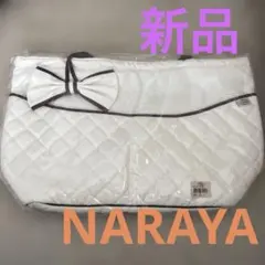 NaRaYa リボン付きホワイトトートバッグのサムネイル