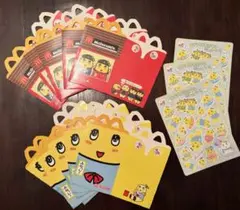 【美品】ふなっしー ハッピーセット BOX 5枚組 x 2 & シール x 3枚