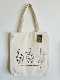 猫イラスト トートバッグ マチ付き 大きめ　ねこ