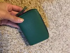 ★グリーン コインケース ジッパー式★