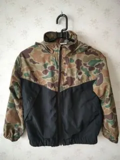 ☆BREEZE ブリーズ カラバリウインドブレーカー 迷彩柄 130 フード付☆