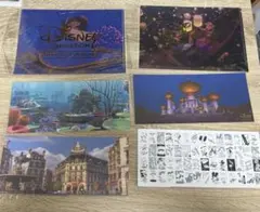 【6点】ディズニー　ピクサー　ワイドポストカード　クリアファイルセット