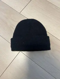 黒　ニット帽