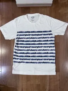 UNIQLO ユニクロ　ディズニー　ミッキー　ボーダー　半袖Tシャツ　Sサイズのサムネイル
