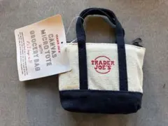 【すぐ発送】TRADER JOE'S トートバッグ型エコバッグ　ネイビー