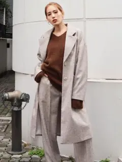 【EMODA】ELDER ロングコート ベージュ FREE 春秋冬 チェスター