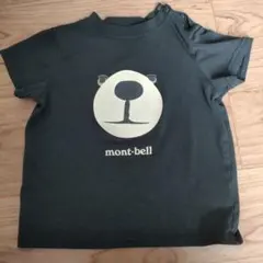 mont-bell クマの顔 Tシャツ 黒