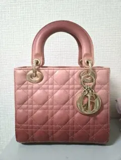 レディディオールLadyDior スモール 希少 ピンクグラデーション バッグ 