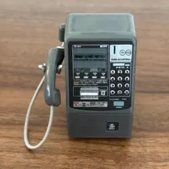 グレー公衆電話　ミニチュア