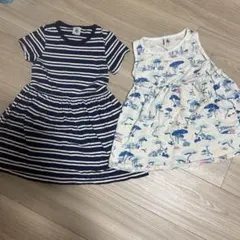 Petit Bateau ワンピース 2着セット プチバトー