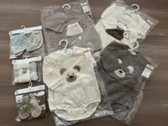 新品　ロンパース　靴下　スタイ　セット