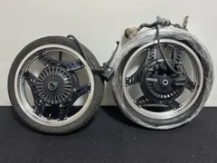 CBX400F 前後ホイールセット CBX400F純正ホイール前後セット！タイヤ付き！当時物レア希少旧車