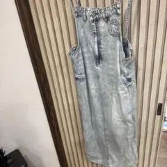 ライトブルーデニムサロペット