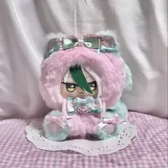 ハンドメイド 着ぐるみ おすわりぬい服 推し活 桃色 黄緑色 d330