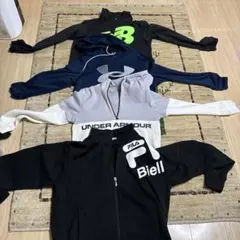 フード付きパーカー4枚セットUNDER ARMOUR, NB, FILA 160