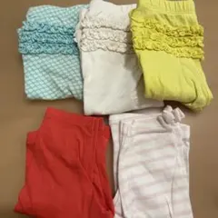 H&M オールドネイビーレギンス5本　3-6m 74