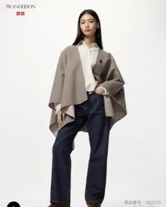 ユニクロ JW ANDERSON ストレートジーンズ ネイビー 23