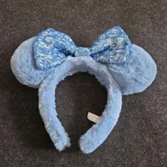 水色 ミッキー耳カチューシャ