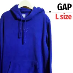 GAP フリースパーカー Lサイズ ブルー